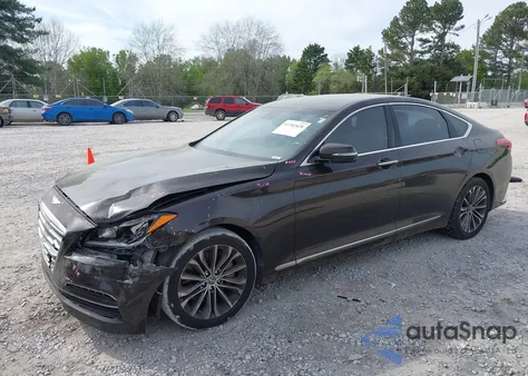 2016 Hyundai Genesis 3.8 из США, поврежденный, VIN KMHGN4JE3GU142889